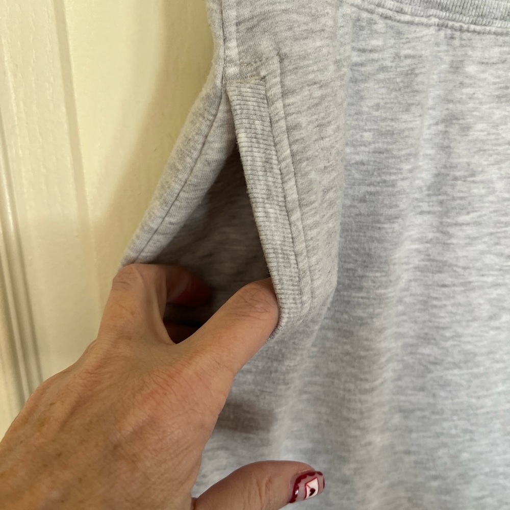 Athleta Heather Gray Culotte Pants Size MP - Picture 5 of 9